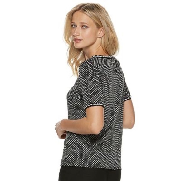 Women's ELLE Faux Pearl-Embellished Top - Picture 4 of 8